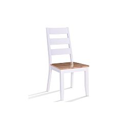 Bílá židle z dřevěné dýhy VIDA Living Rona