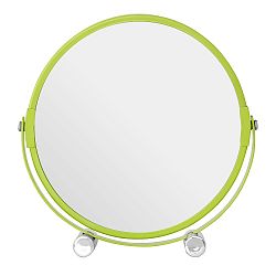 Limetkově zelené oboustranné kosmetické zrcadlo Premier Housewares, 18 x 19 cm