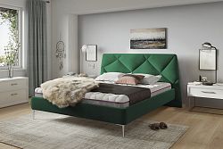 Čalouněná postel Davona 140 X 200, zelená Fresh